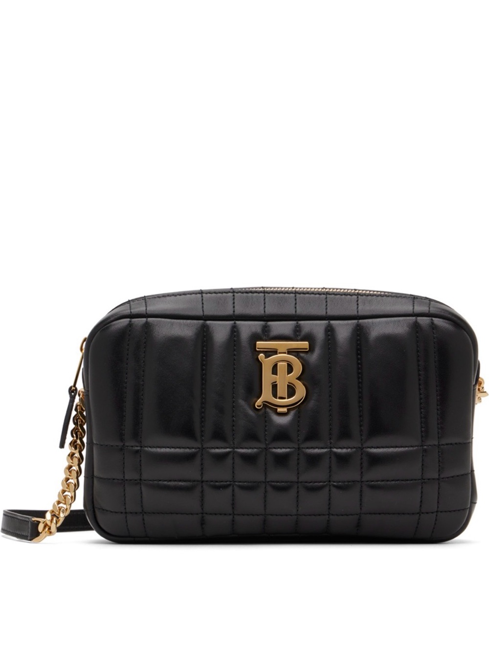 Burberry Lola TB Camera Crossbody Bag Black Leather